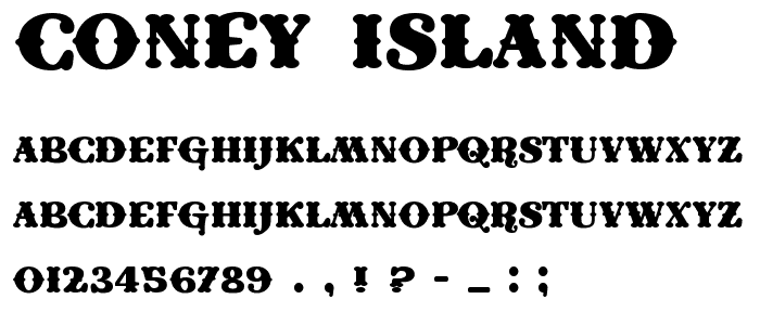 Coney Island font